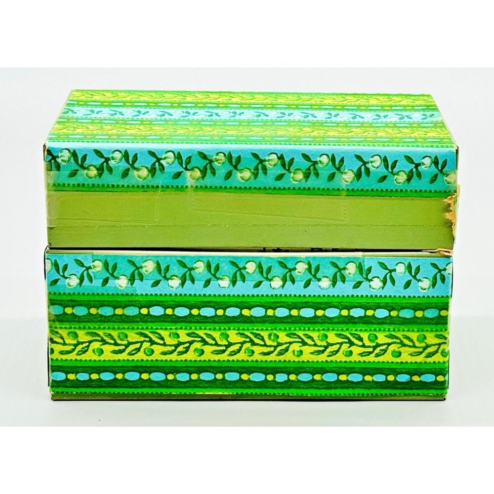 Vintage Metal Recipe Box Including Handwritten Clipped Recipes Index Cards - Picture 2 of 10